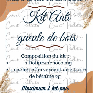 affiche kit anti gueule de bois thème