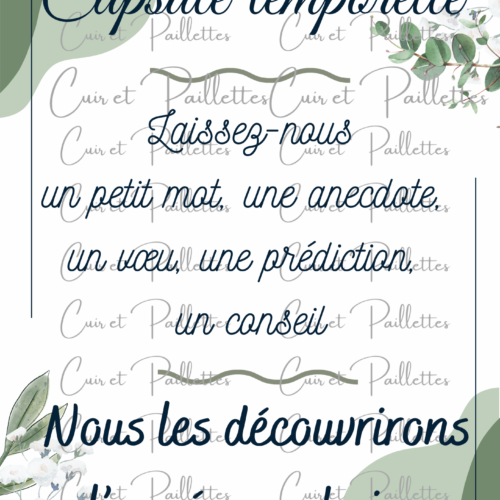 affiche capsule temporelle thème terracotta (copie)
