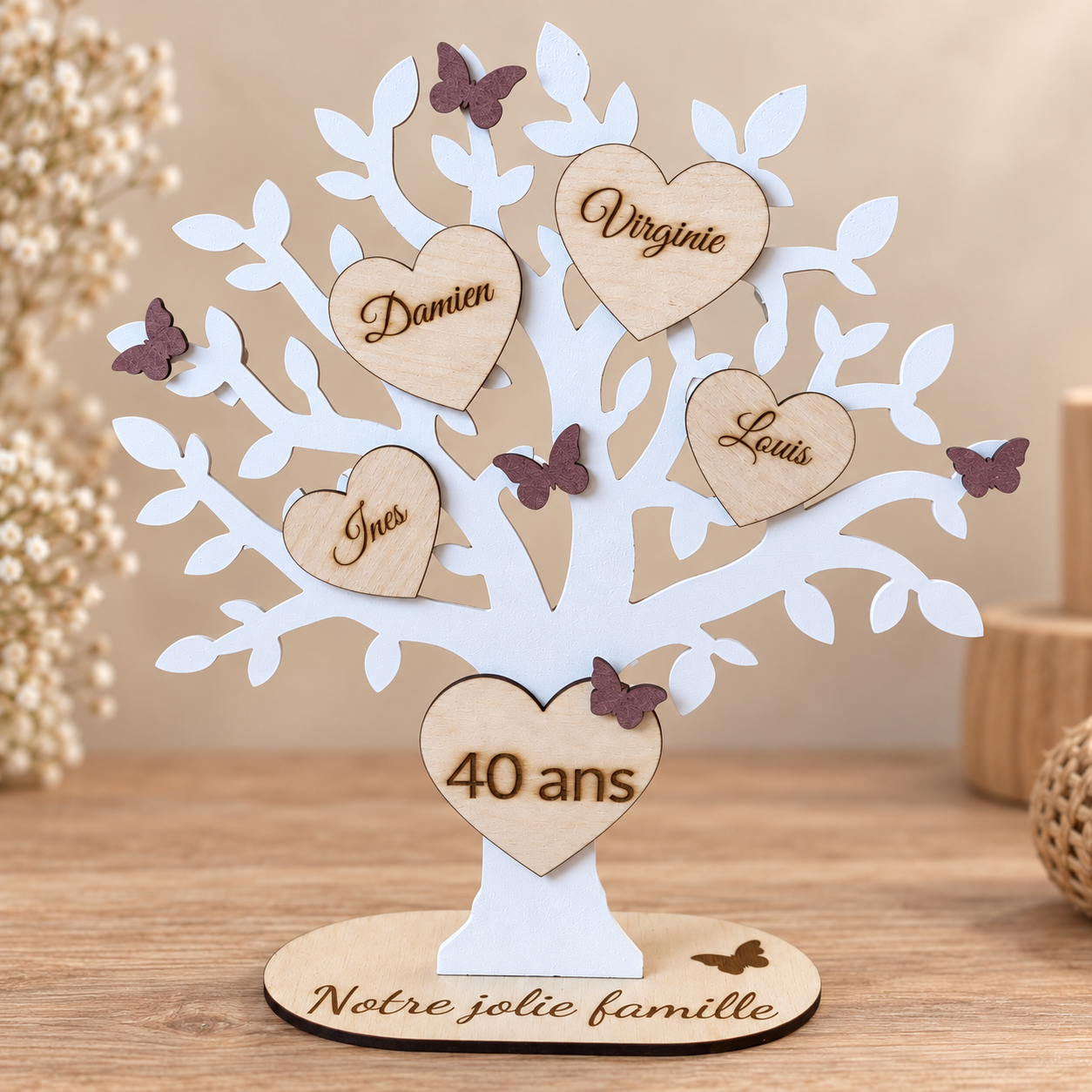 Arbre de vie en bois, cadeau personnalisé