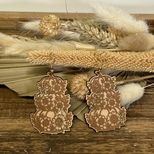 boucles d'oreilles en cuir