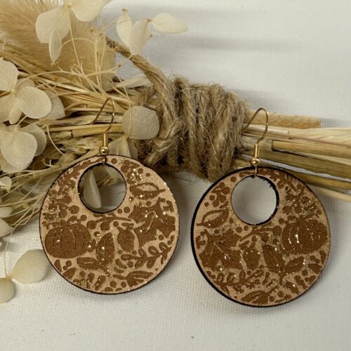 boucles d'oreilles en cuir mandala (copie)