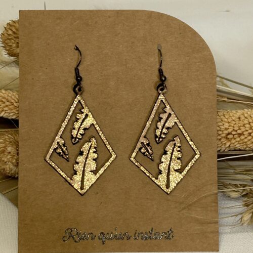 boucles d'oreilles en cuir lotus (copie)