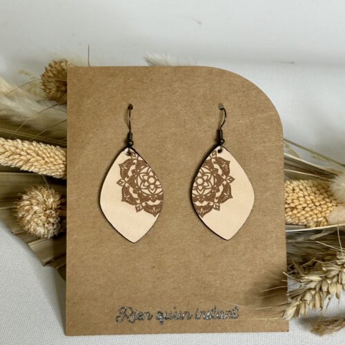 boucles d'oreilles en cuir renard (copie)