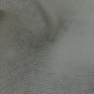 chute de cuir gris argenté imitation lézard