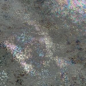 Chute de cuir blanc irisé multicolore (BH2)