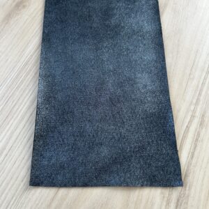 chute de cuir bleu marine pétrole pailleté 16x26cm pp1