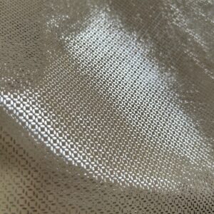 chute de cuir nude argenté