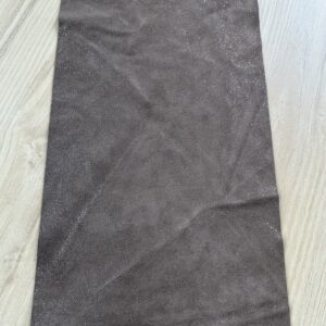 chute de cuir taupe argenté ta2b