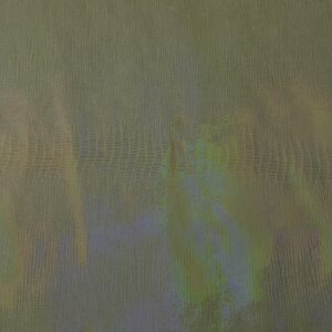 chute de cuir vert irisé holographique