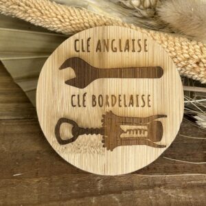Décapsuleur magnétique "Clé Anglaise, Clé Bordelaise"