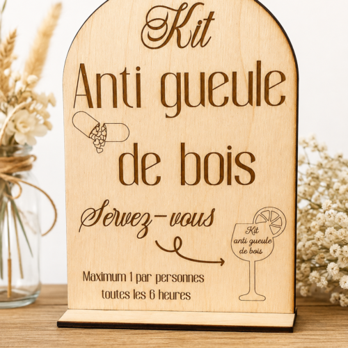 Panneau "Kit Anti Gueule de bois"