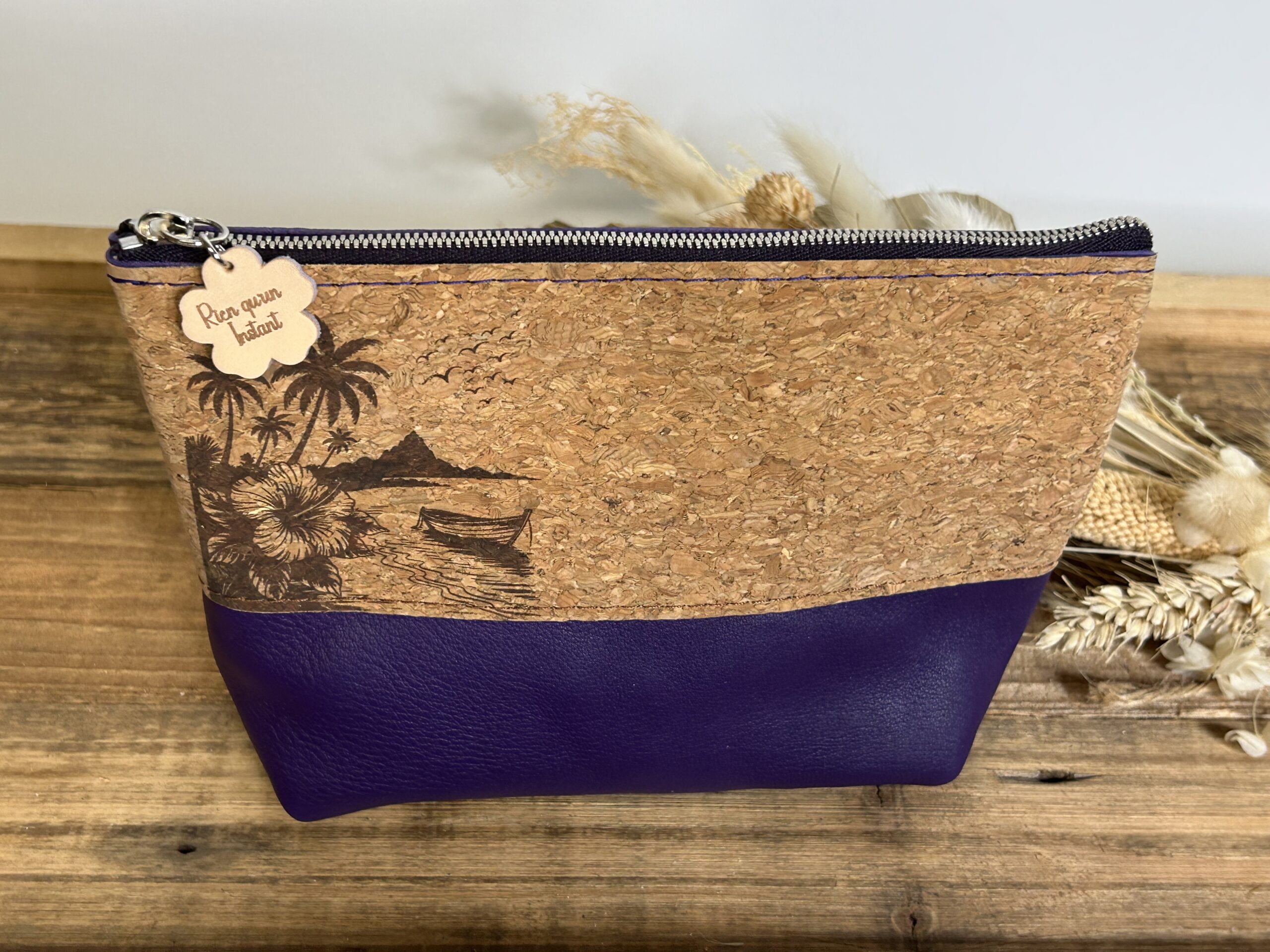 trousse à maquillage cuir