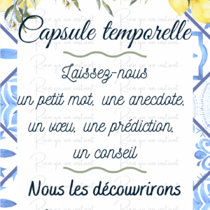 affiche capsule temporelle thème champêtre (copie)