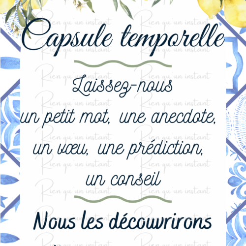 affiche capsule temporelle thème champêtre (copie)