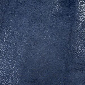 chute de cuir bleu marine motifs pailleté doublé