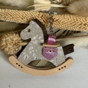 Bijoux de sac cheval à bascule en cuir