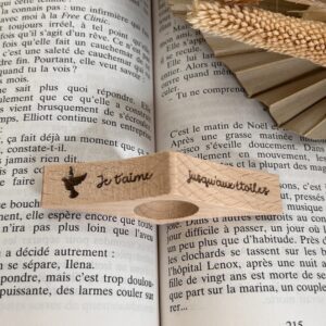 Bague de lecture en bois personnalisée – Confort de lecture et cadeau émotion