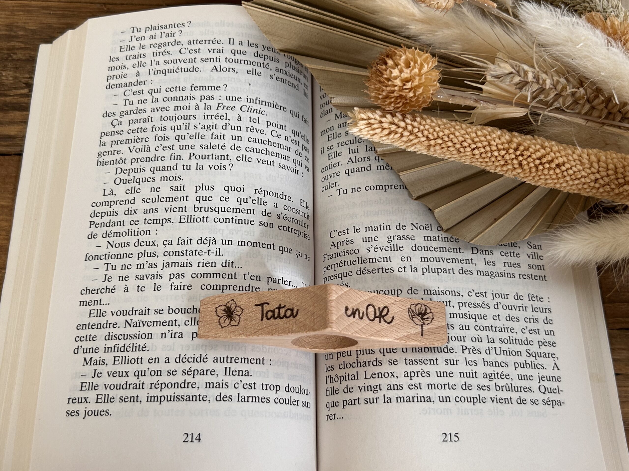 Bague de lecture en bois personnalisée – Confort de lecture et cadeau émotion – Image 14