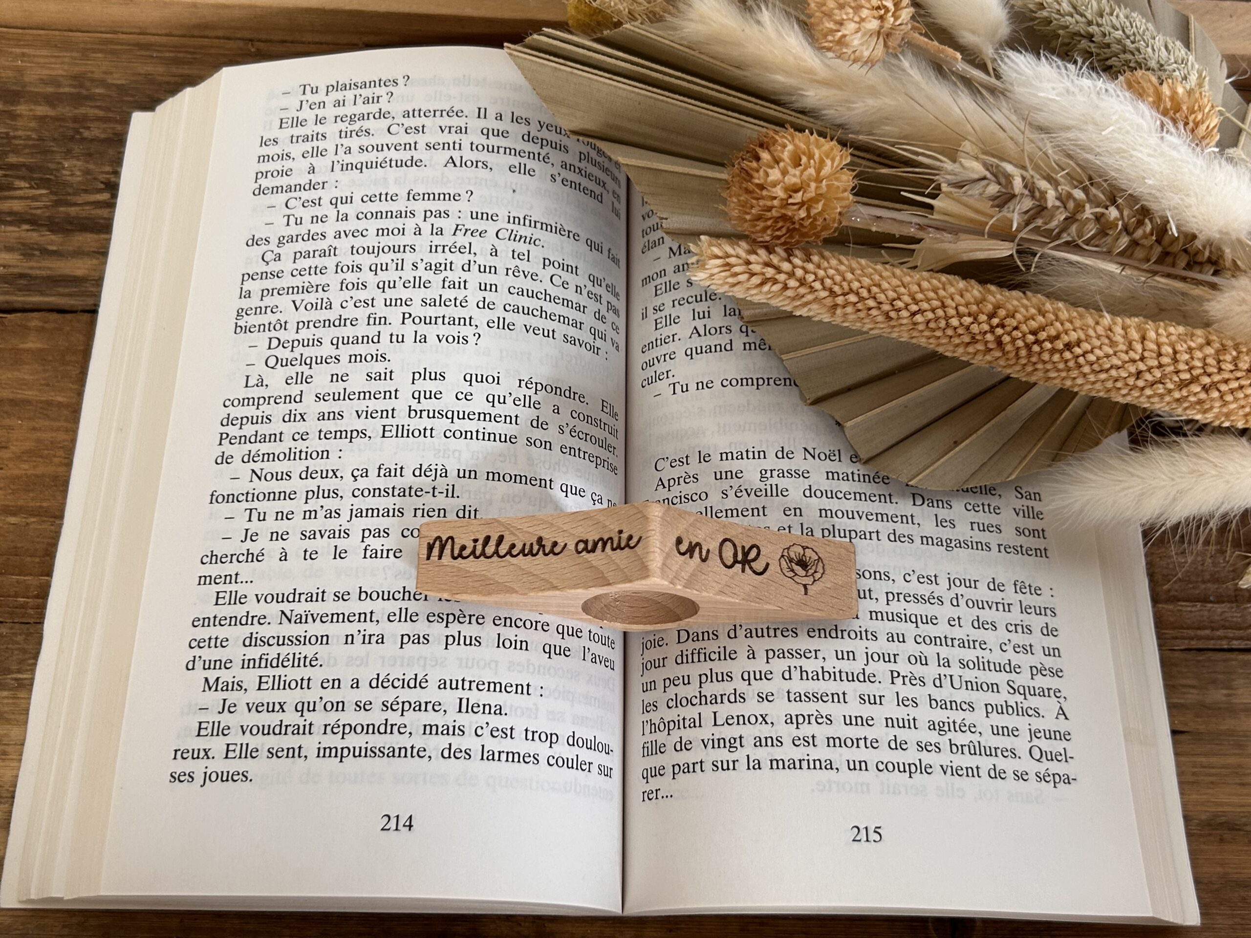 Bague de lecture en bois personnalisée – Confort de lecture et cadeau émotion – Image 12