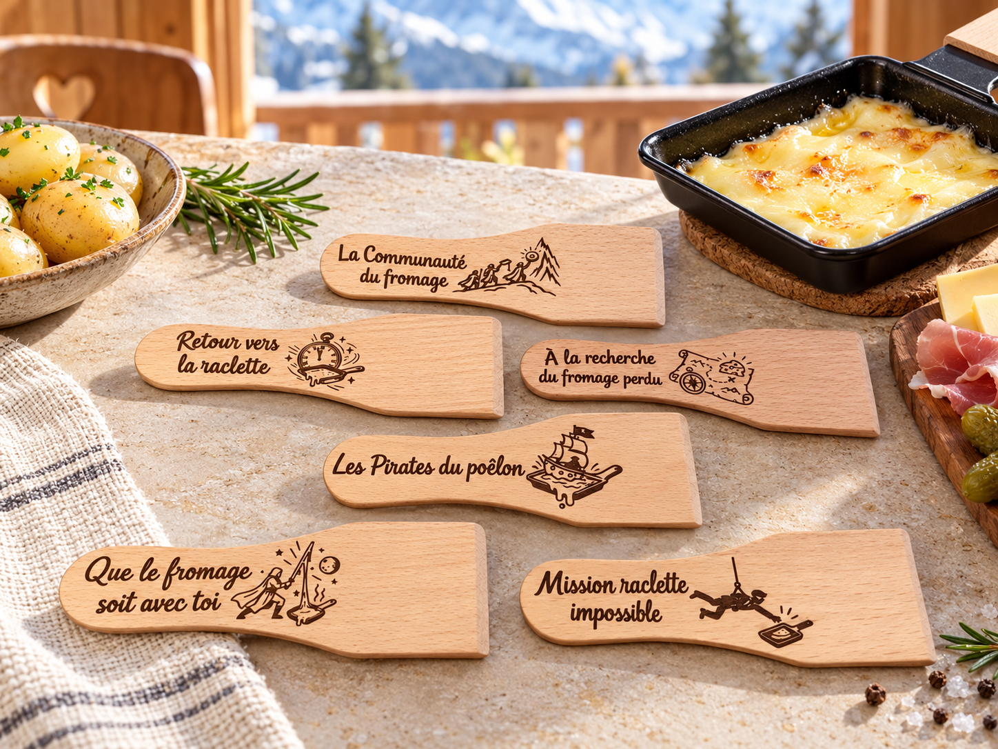 spatule raclette personnalisées1 spatule raclette personnalisées1