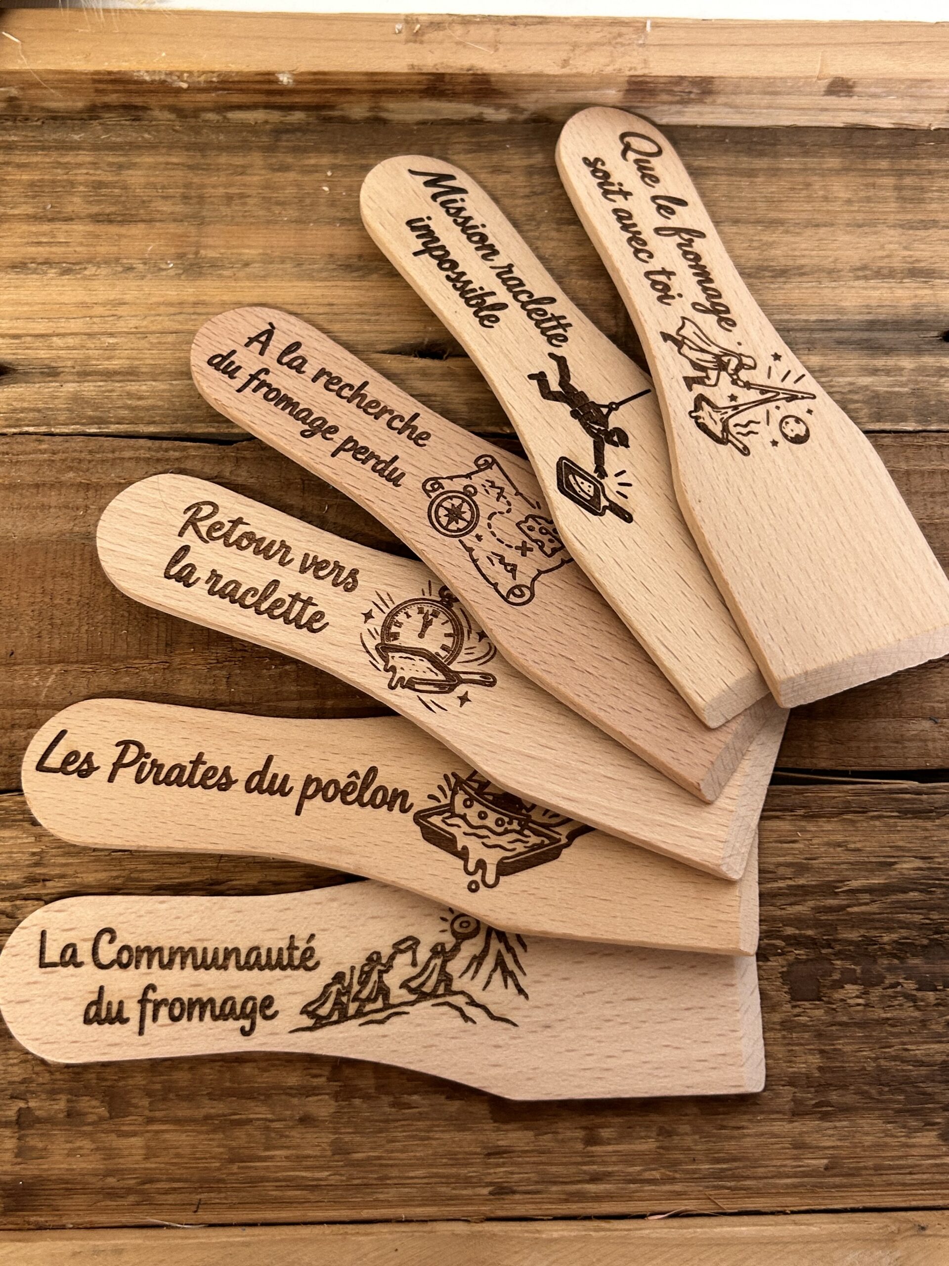 spatule raclette personnalisées10 spatule raclette personnalisées10