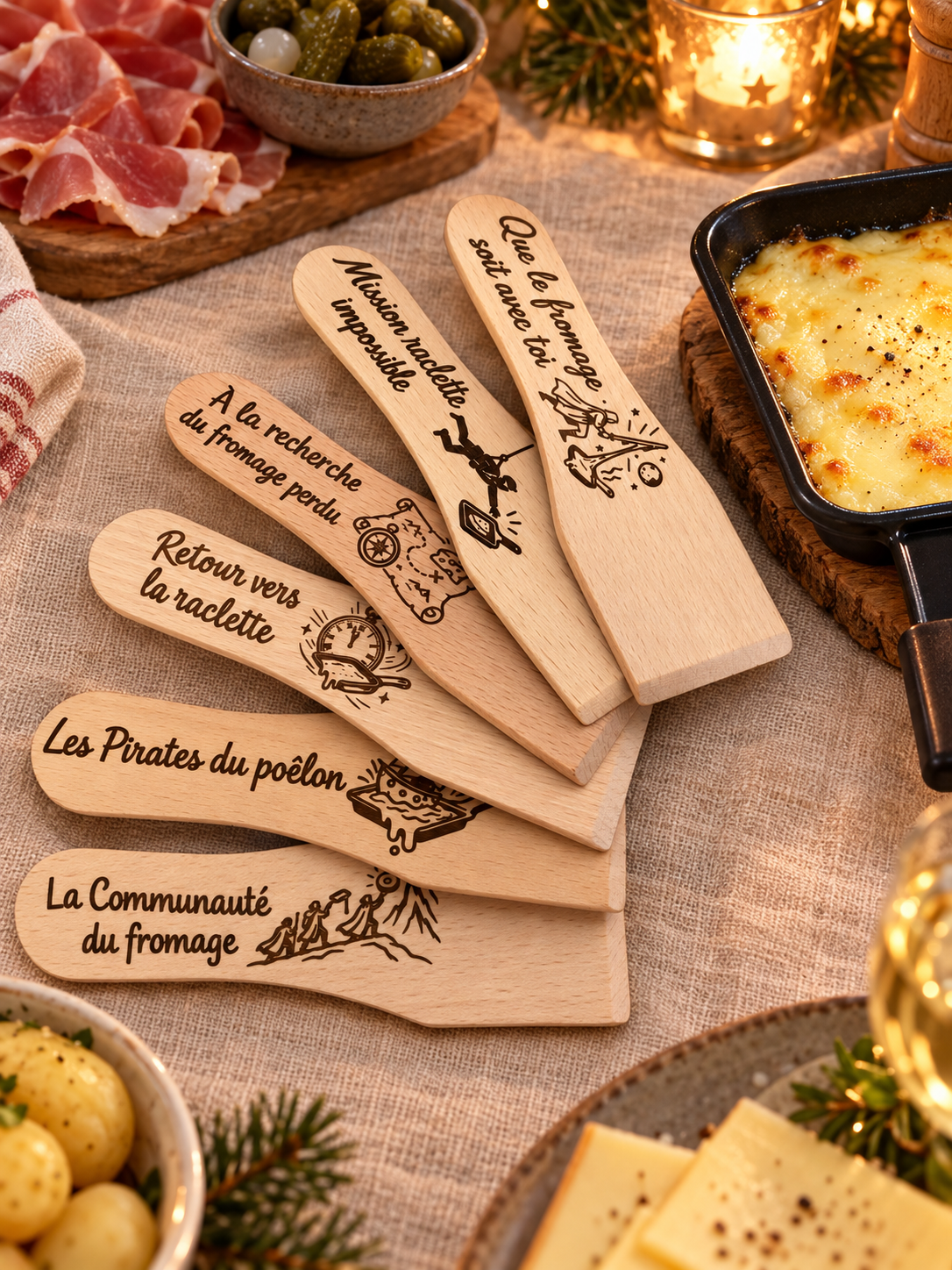 spatule raclette personnalisées4 spatule raclette personnalisées4