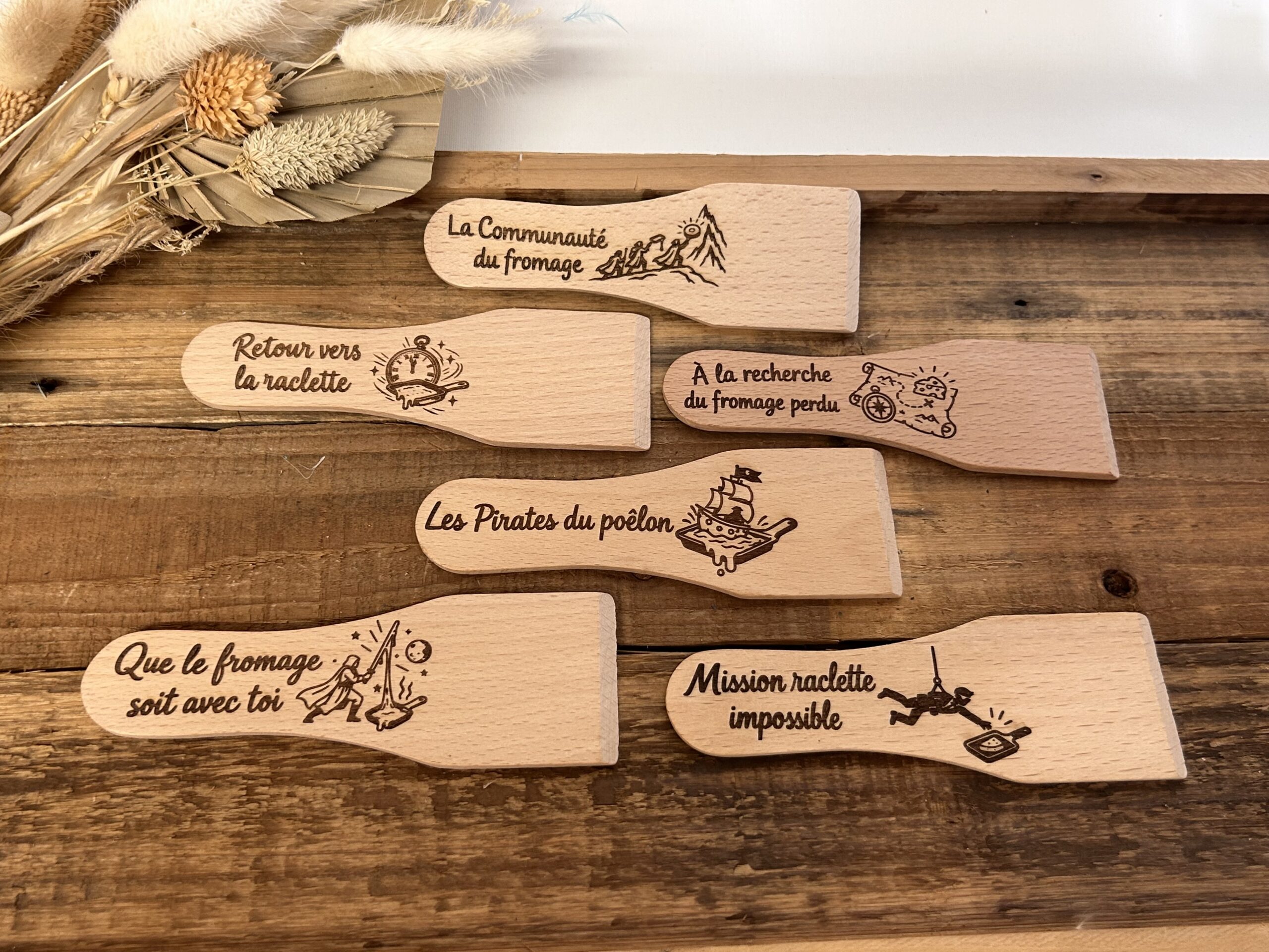 spatule raclette personnalisées5 spatule raclette personnalisées5